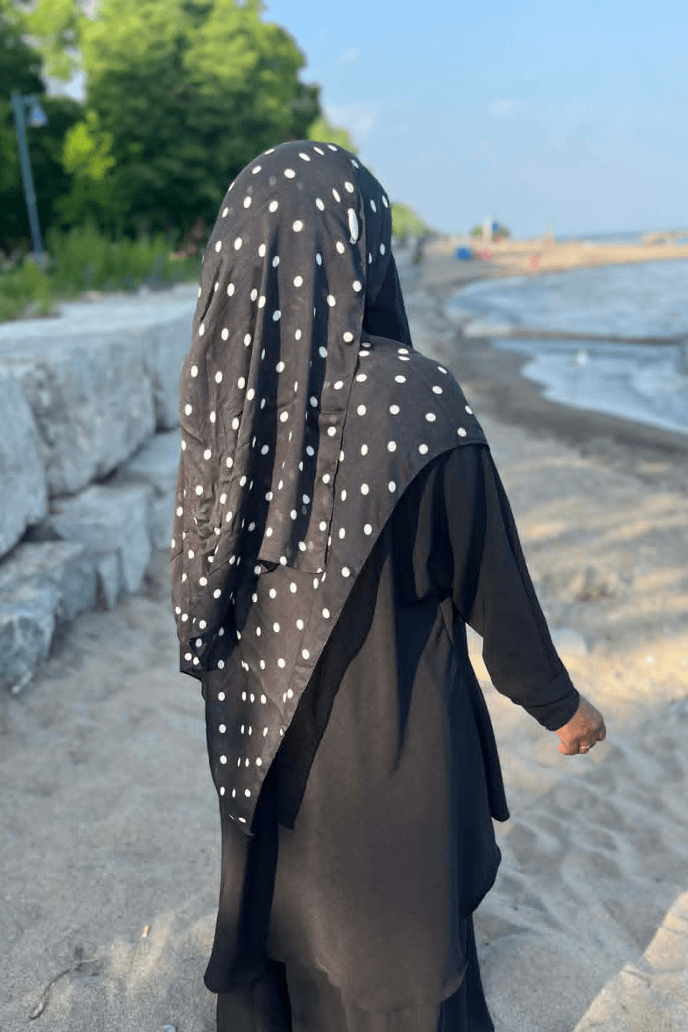 Polka Dot Modal Hijab | Lightweight Printed Modal Hijab