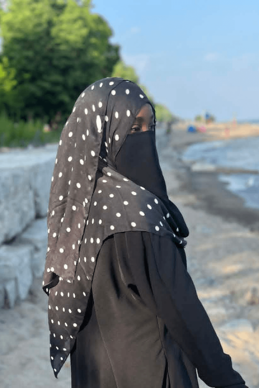 Polka Dot Modal Hijab | Lightweight Printed Modal Hijab