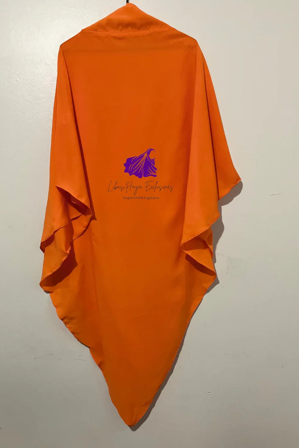 Khimar, Zahra Khimar-Single layer khimar with built in niqab-Orange - Libas-Haya Exclusives