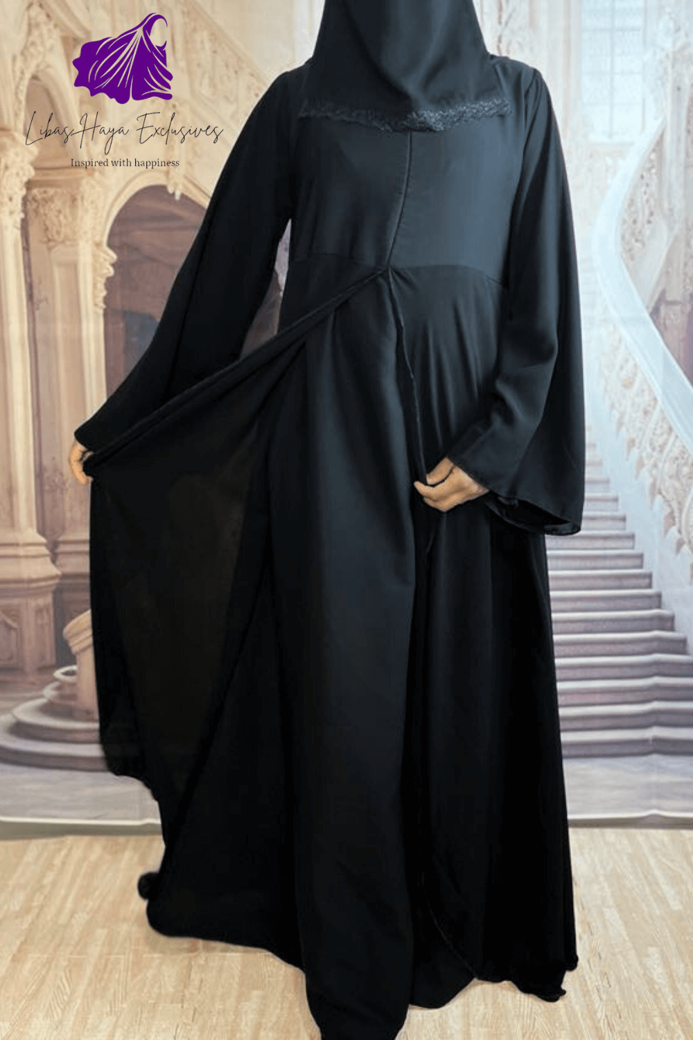 chiffon abaya layan 