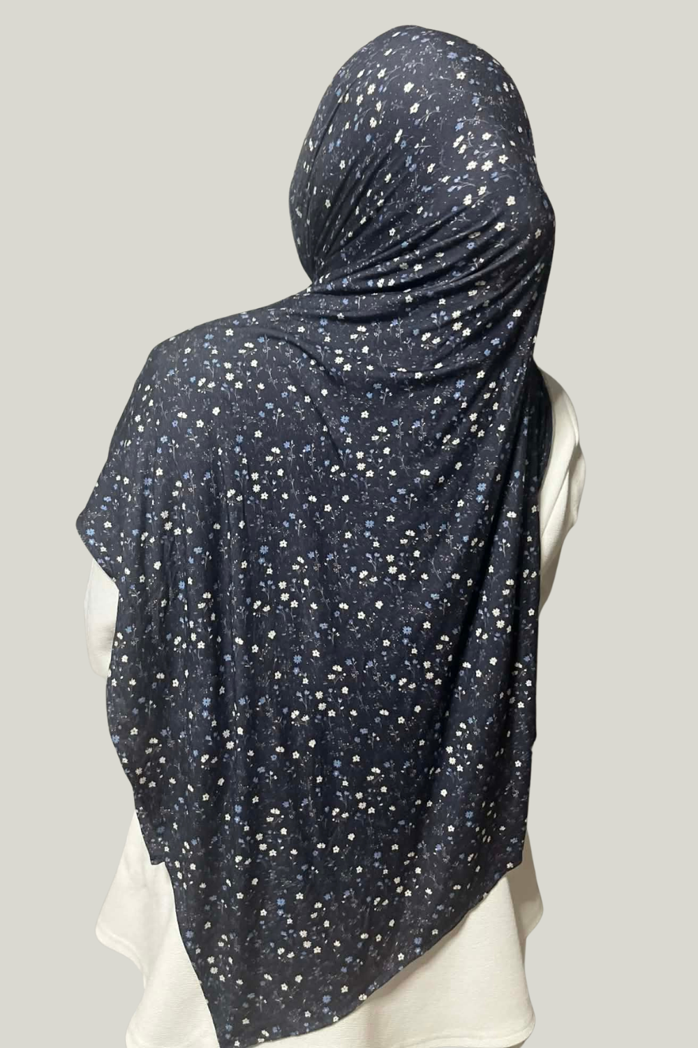 Printed Cotton Jersey Hijab | Soft Stretch Everyday Hijab