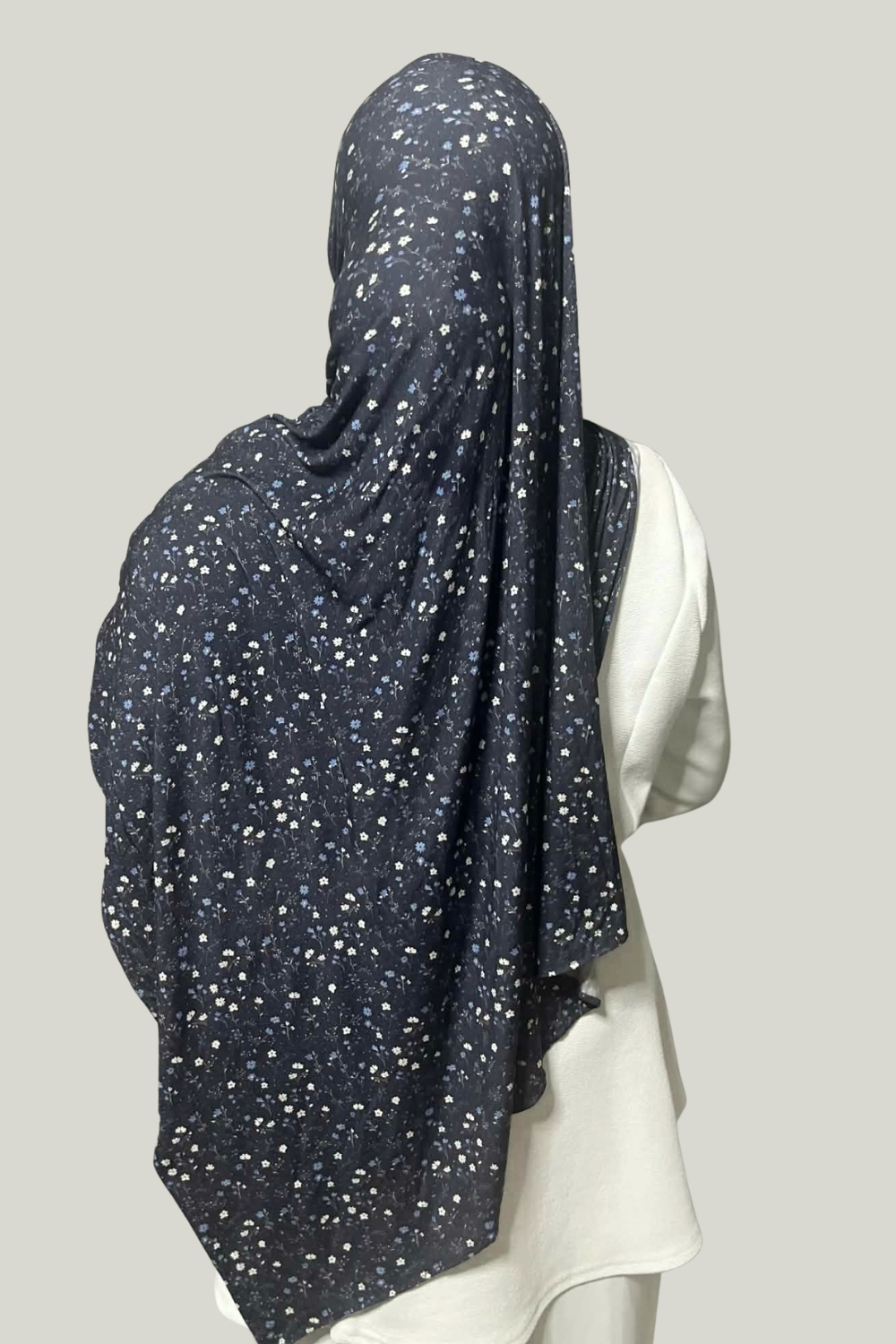 Printed Cotton Jersey Hijab | Soft Stretch Everyday Hijab