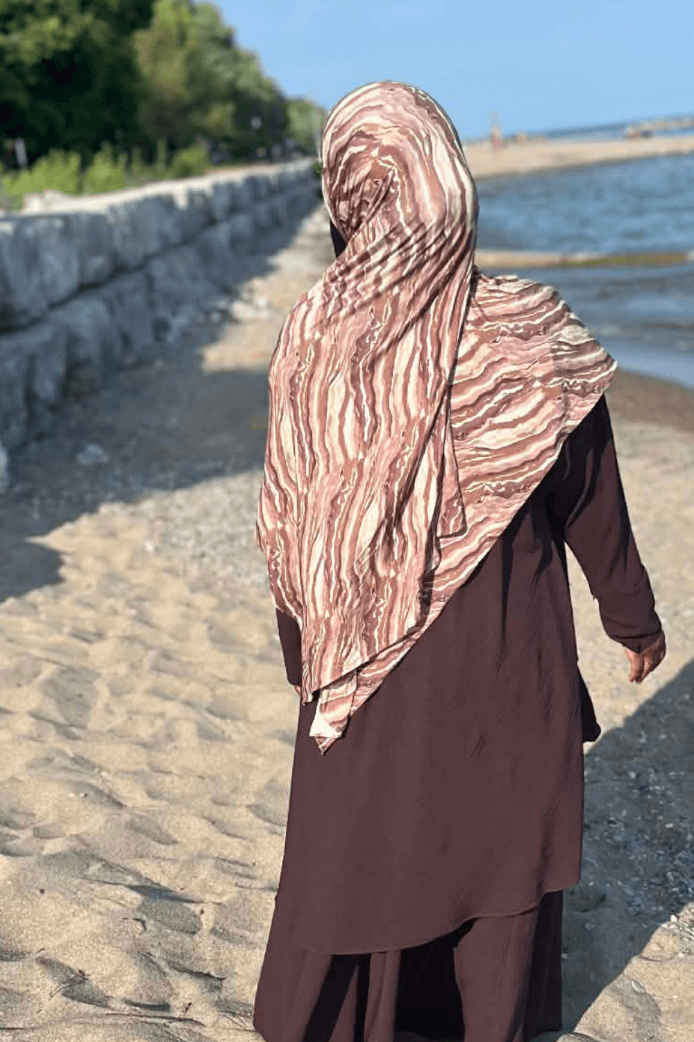 Printed Cotton Jersey Hijab | Soft Stretch Everyday Hijab