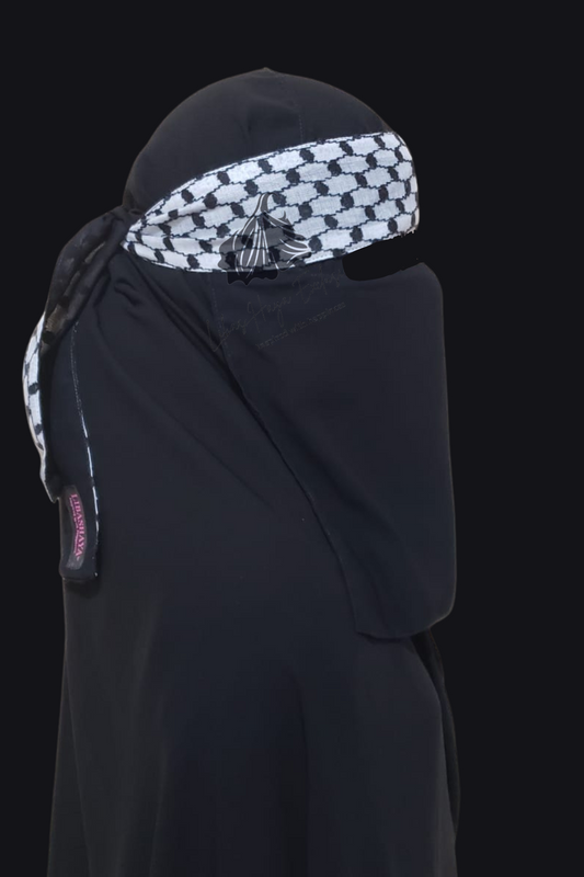keffiya niqab with palestinian keffiyah 