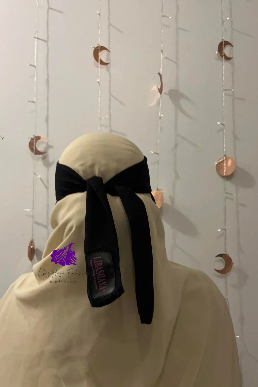 Niqab, Raahah Single Layer Black Niqab. - Libas-Haya Exclusives