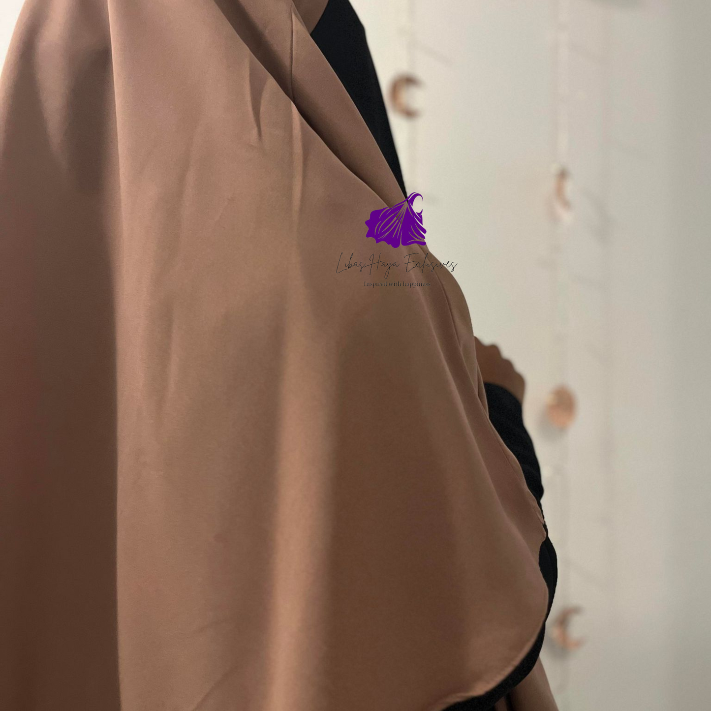 Khimar, Zahra Khimar-Single layer khimar with built in niqab-Pink