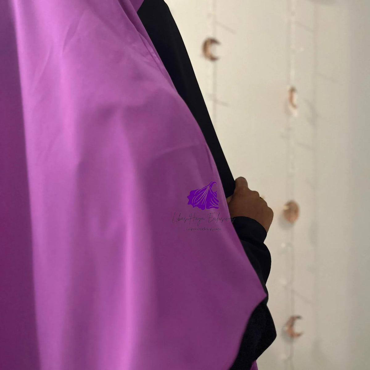 Khimar, Zahra Khimar-Single layer khimar with built in niqab- Purple - Libas-Haya Exclusives