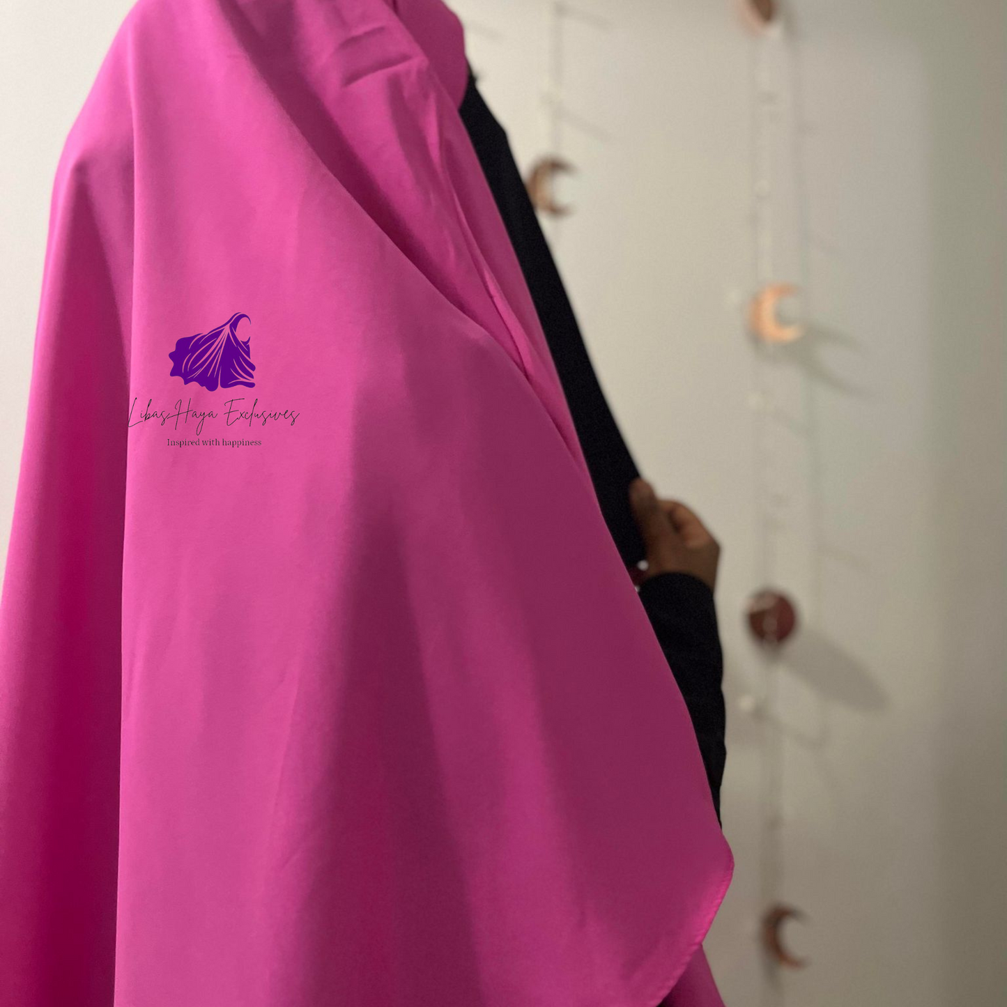 Khimar, Zahra Khimar-Single layer khimar with built in niqab-Pink (Ships to South America)