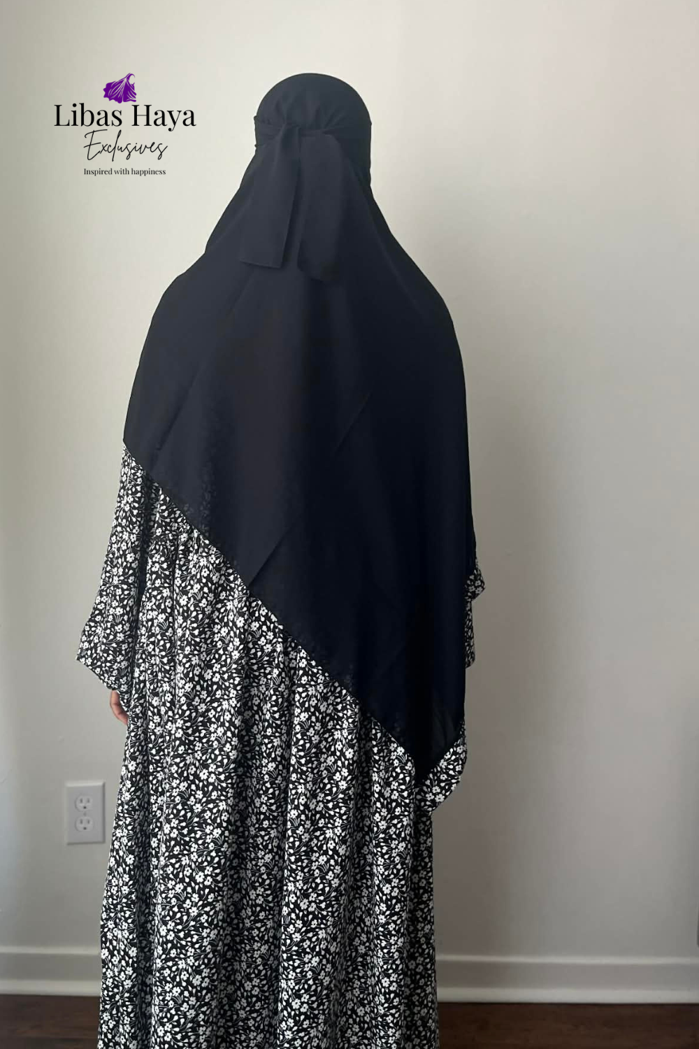 Ditsy Floral Prayer Set- Prayer Abaya + Premium Chiffon Shayla.