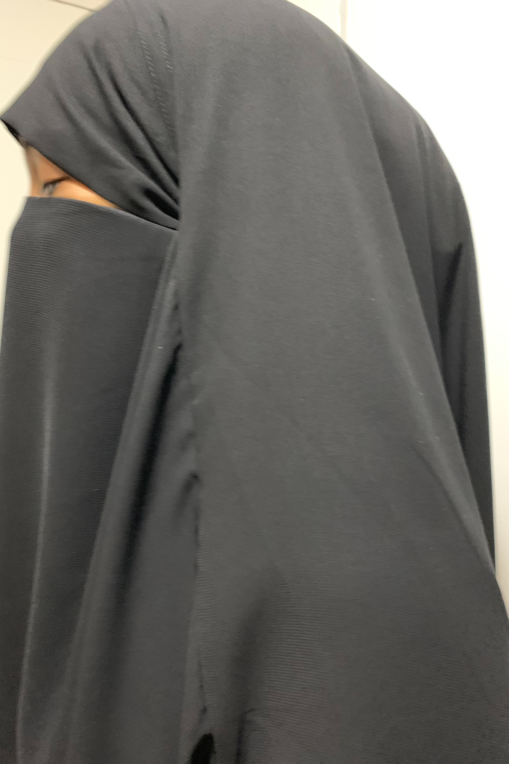 khimar niqab in black