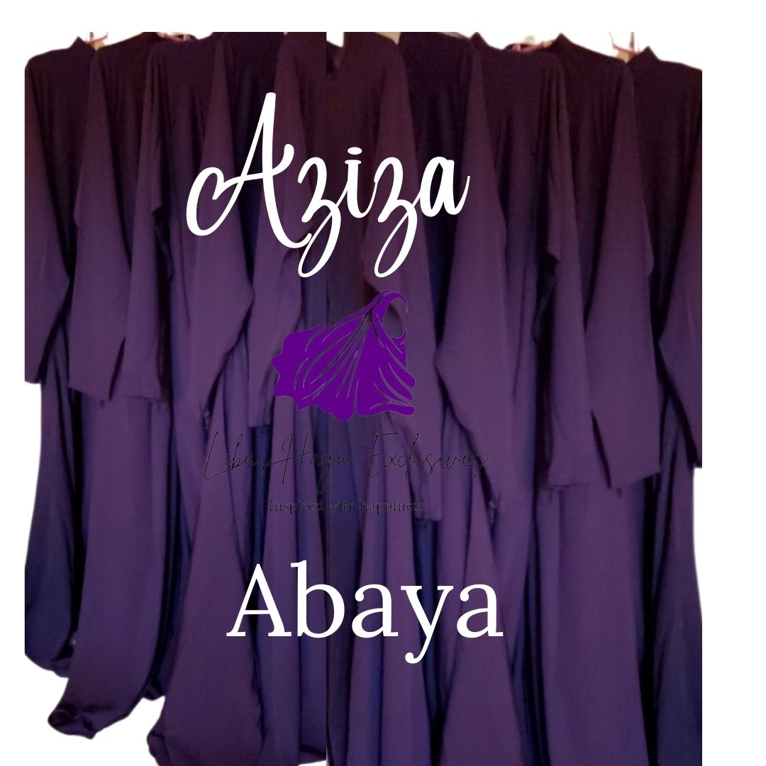 Umbrella cut abaya with pockets purple