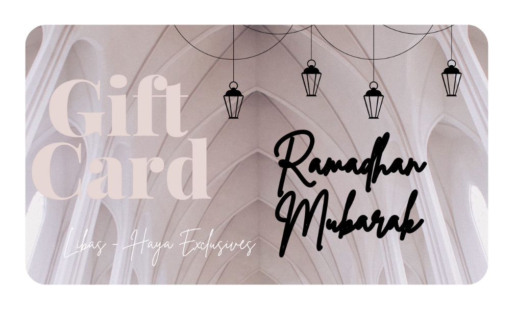Ramadan 2022, gift card hanging lanterns ramadhan mubarak